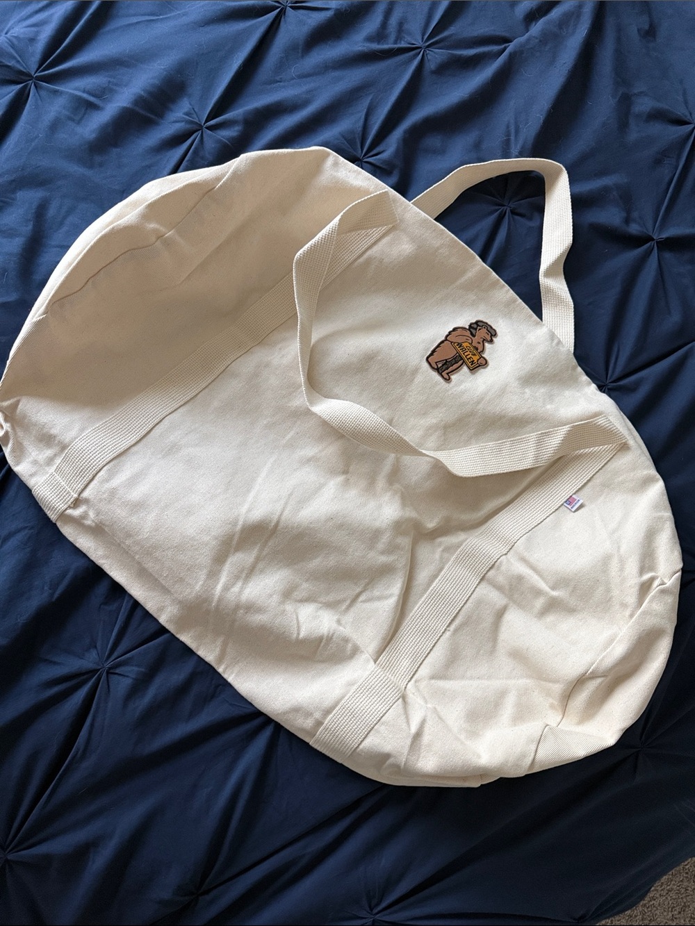 Morgan Wallen Natural Canvas Duffle Bag